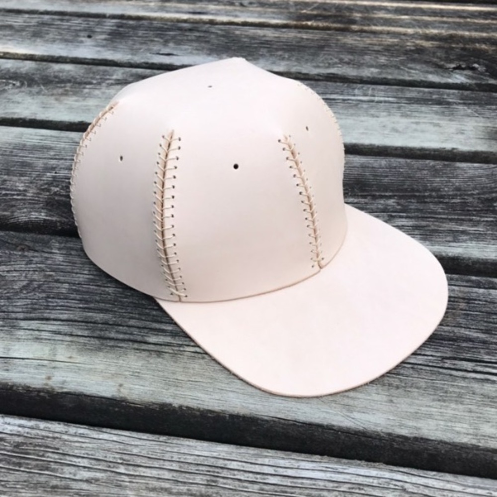 Leather VegTan Baseball Hat Cap